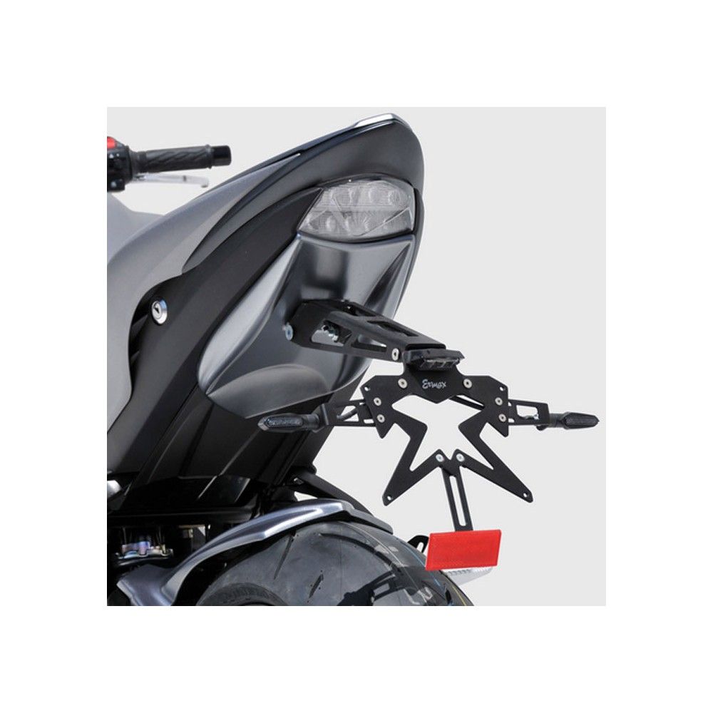 ermax suzuki GSX S 1000 + F 2015 2021 black ALU SUP10 license plate holder + ALU frame