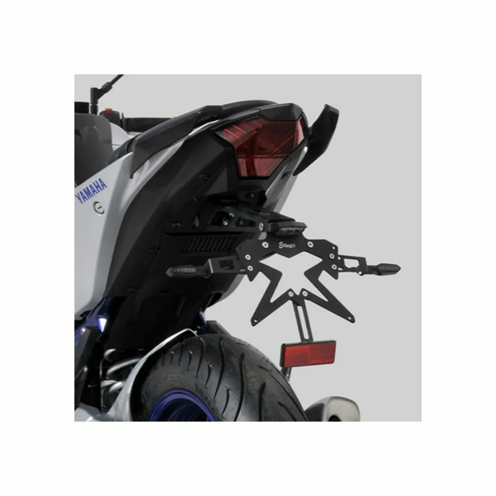 ermax yamaha MT03 2016 2019 black ALU SUP10 license plate holder + ALU frame