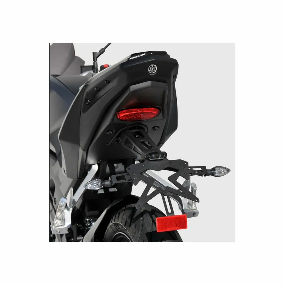 ermax yamaha MT125 2014 2019 support de plaque ALU SUP10 noir