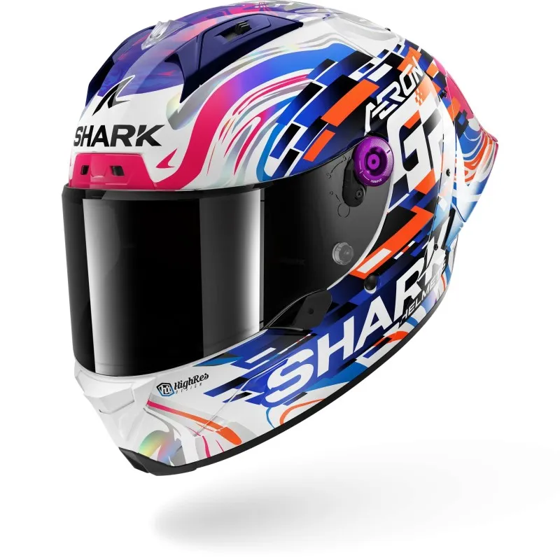 SHARK casque moto intégral AERON GP REPLICA ZARCO violet / bleu