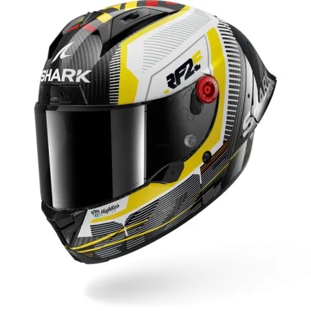 SHARK integral motorcycle helmet AERON GP REPLICA RAUL FERNANDEZ white / yellow