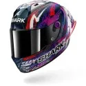 SHARK casque moto intégral AERON GP FIM RACING1 ZARCO SIGNATURE blanc / violet