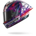SHARK integral motorcycle helmet AERON GP FIM RACING1 FIRSTLAP white / purple