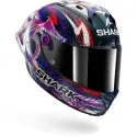 SHARK casque moto intégral AERON GP FIM RACING1 ZARCO SIGNATURE blanc / violet