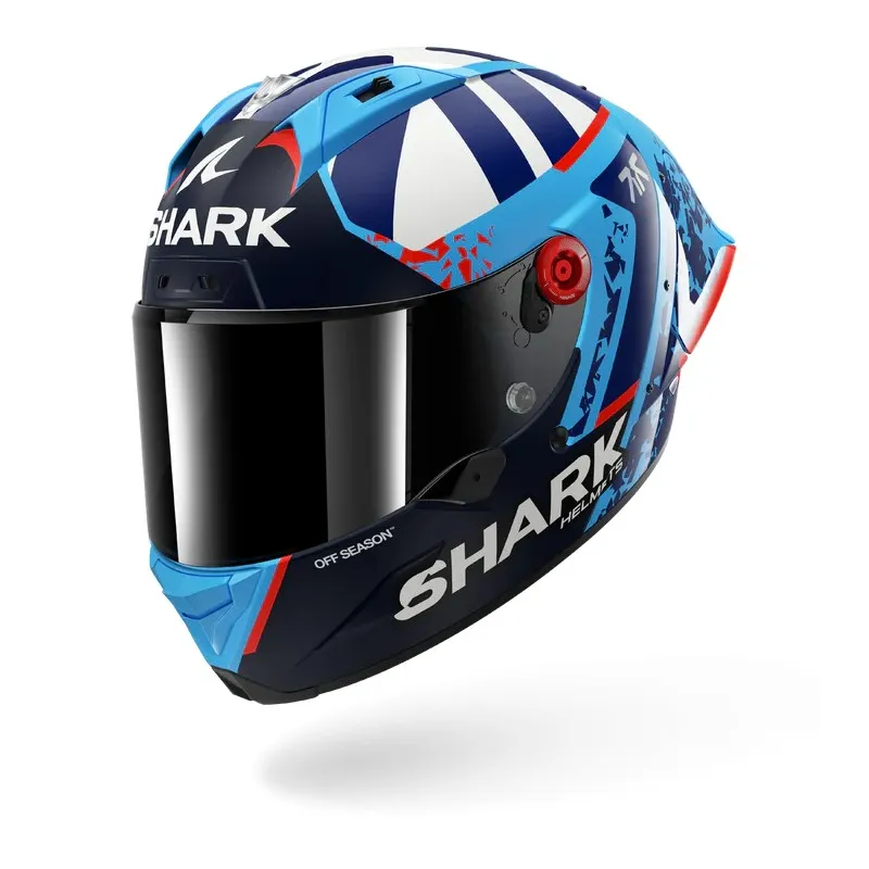 SHARK casque moto intégral AERON GP FIM RACING1 RAUL FERNANDEZ bleu / blanc