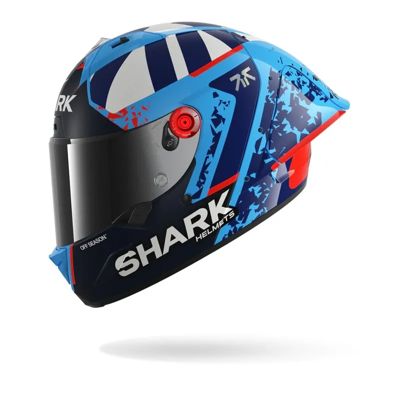 SHARK integral motorcycle helmet AERON GP FIM RACING1 RAUL FERNANDEZ blue / white