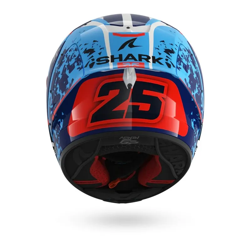 SHARK integral motorcycle helmet AERON GP FIM RACING1 RAUL FERNANDEZ blue / white