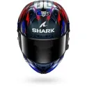 SHARK casque moto intégral AERON GP FIM RACING1 REPLICA ZARCO VICTORY 2025 carbone / bleu / chrome