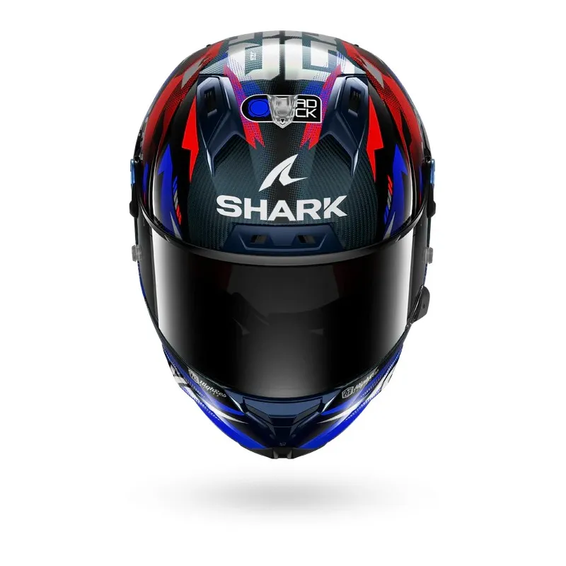 SHARK integral motorcycle helmet AERON GP FIM RACING1 REPLICA ZARCO VICTORY 2025 carbon / blue / chrome