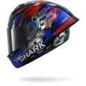 SHARK integral motorcycle helmet AERON GP FIM RACING1 REPLICA ZARCO VICTORY 2025 carbon / blue / chrome