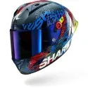 SHARK casque moto intégral AERON GP FIM RACING2 SPEED-VIB carbone / bleu / rouge