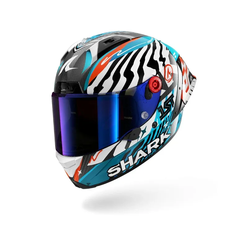 SHARK integral motorcycle helmet AERON GP FIM RACING2 SPEED-FANCY carbon / white / blue