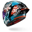 SHARK casque moto intégral AERON GP FIM RACING2 SPEED-FANCY carbone / blanc / bleu