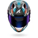 SHARK casque moto intégral AERON GP FIM RACING2 SPEED-FANCY carbone / blanc / bleu