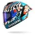 SHARK integral motorcycle helmet AERON GP FIM RACING2 SPEED-FANCY carbon / white / blue