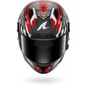 SHARK casque moto intégral AERON GP FIM RACING2 SPEED-FANCY carbone mat / blanc / rouge