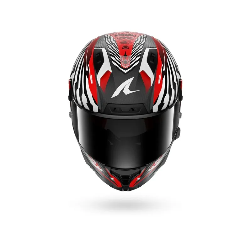 SHARK integral motorcycle helmet AERON GP FIM RACING2 SPEED-FANCY matte carbon / white / red
