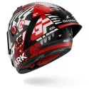 SHARK casque moto intégral AERON GP FIM RACING2 SPEED-FANCY carbone mat / blanc / rouge