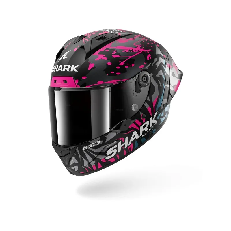SHARK integral motorcycle helmet AERON GP FIM RACING2 REPLICA REDDING matte black / purple / blue