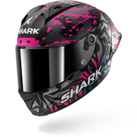 SHARK casque moto intégral AERON GP FIM RACING2 REPLICA REDDING noir mat / violet / bleu