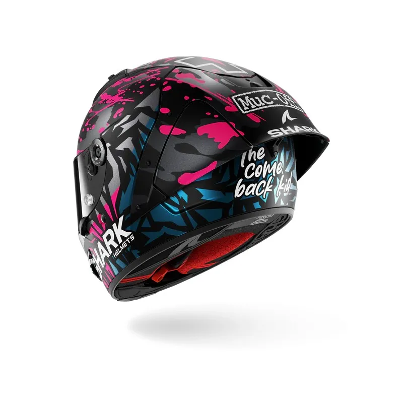 SHARK casque moto intégral AERON GP FIM RACING2 REPLICA REDDING noir mat / violet / bleu