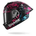 SHARK integral motorcycle helmet AERON GP FIM RACING2 REPLICA REDDING matte black / purple / blue