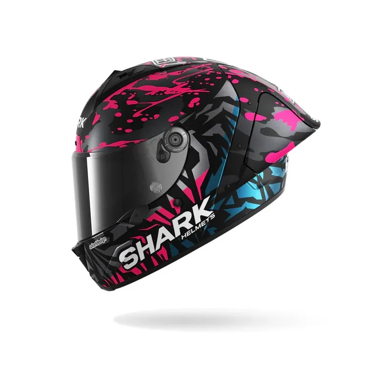 SHARK casque moto intégral AERON GP FIM RACING2 REPLICA REDDING noir mat / violet / bleu