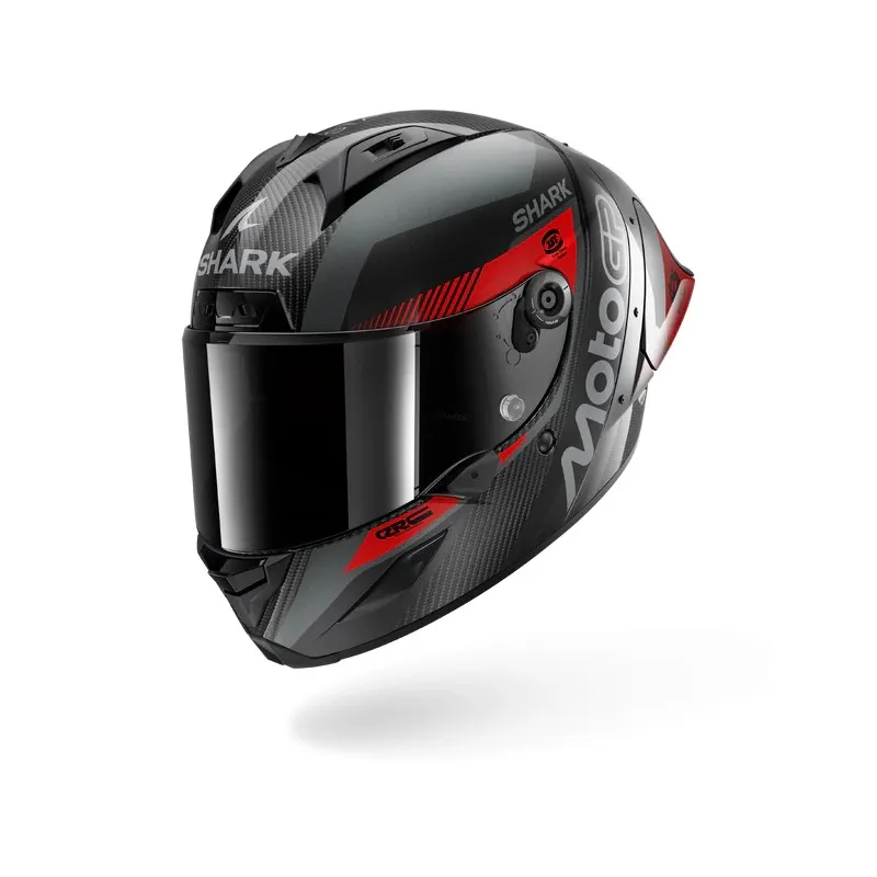 SHARK integral motorcycle helmet AERON GP FIM RACING2 MOTOGP carbon / anthracite / red