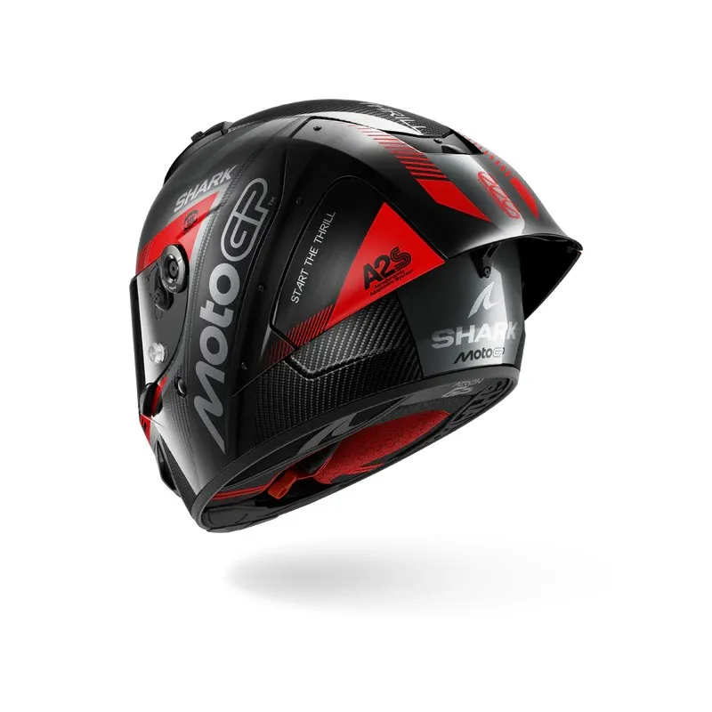 SHARK casque moto intégral AERON GP FIM RACING2 MOTOGP carbone / anthracite / rouge
