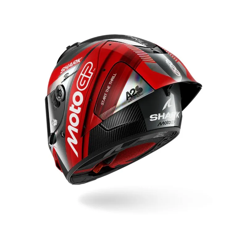 SHARK integral motorcycle helmet AERON GP FIM RACING2 MOTOGP carbon / red / chrome