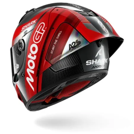 SHARK integral motorcycle helmet AERON GP FIM RACING2 MOTOGP carbon / red / chrome