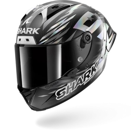 SHARK casque moto intégral AERON GP FIM RACING2 REPLICA ZARCO WINTER TEST 2026 carbone / anthracite / chrome