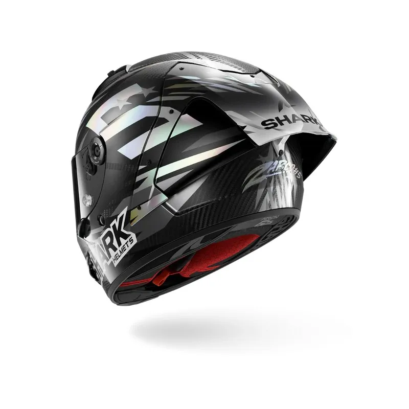 SHARK casque moto intégral AERON GP FIM RACING2 REPLICA ZARCO WINTER TEST 2026 carbone / anthracite / chrome