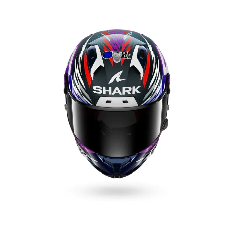 SHARK integral motorcycle helmet AERON GP FIM RACING2 REPLICA ZARCO SIGNATURE 2026 carbon / purple / chrome