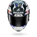 SHARK casque moto intégral AERON GP FIM RACING2 REPLICA ZARCO GP DE FRANCE 2026 carbone / chrome / rouge