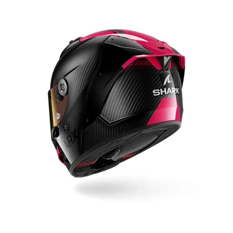 SHARK casque moto intégral AERON CARBON SKIN carbone / voilet / bleu