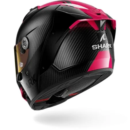 SHARK casque moto intégral AERON CARBON SKIN carbone / voilet / bleu