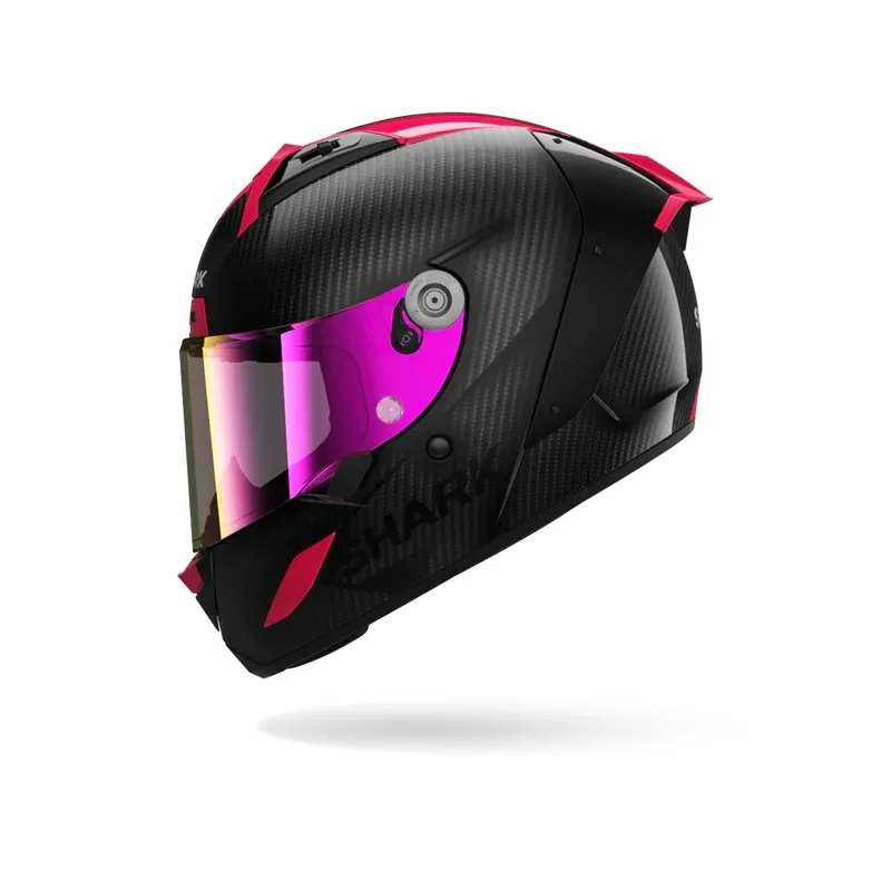 SHARK casque moto intégral AERON CARBON SKIN carbone / voilet / bleu