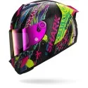 SHARK integral motorcycle helmet AERON FAWN carbon / purple / yellow