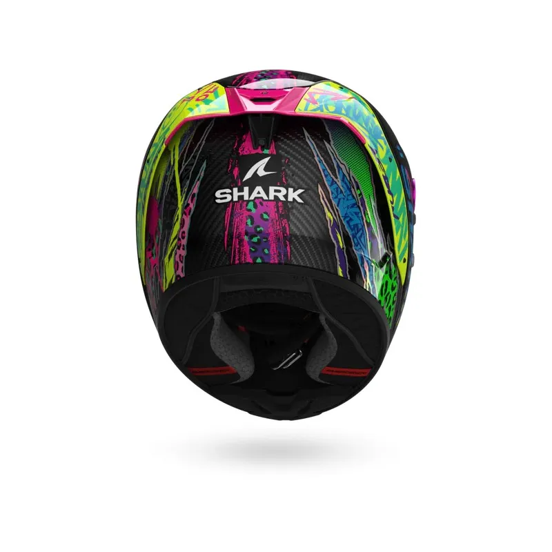 SHARK integral motorcycle helmet AERON FAWN carbon / purple / yellow