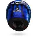 SHARK casque moto intégral AERON EDGY carbone / bleu / chrome