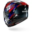 SHARK integral motorcycle helmet AERON ZARCO GP DE FRANCE  carbon / blue / chrom