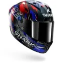 SHARK integral motorcycle helmet AERON ZARCO GP DE FRANCE  carbon / blue / chrom
