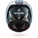 SHARK casque moto intégral AERON MEKARIUM carbone / bleu / argent