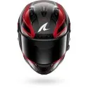 SHARK integral motorcycle helmet AERON MEKARIUM carbon / red / silver