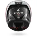 SHARK casque moto intégral AERON MEKARIUM carbone / rouge / argent