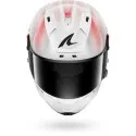 SHARK integral motorcycle helmet AERON SPEED-TECH carbon / white / red