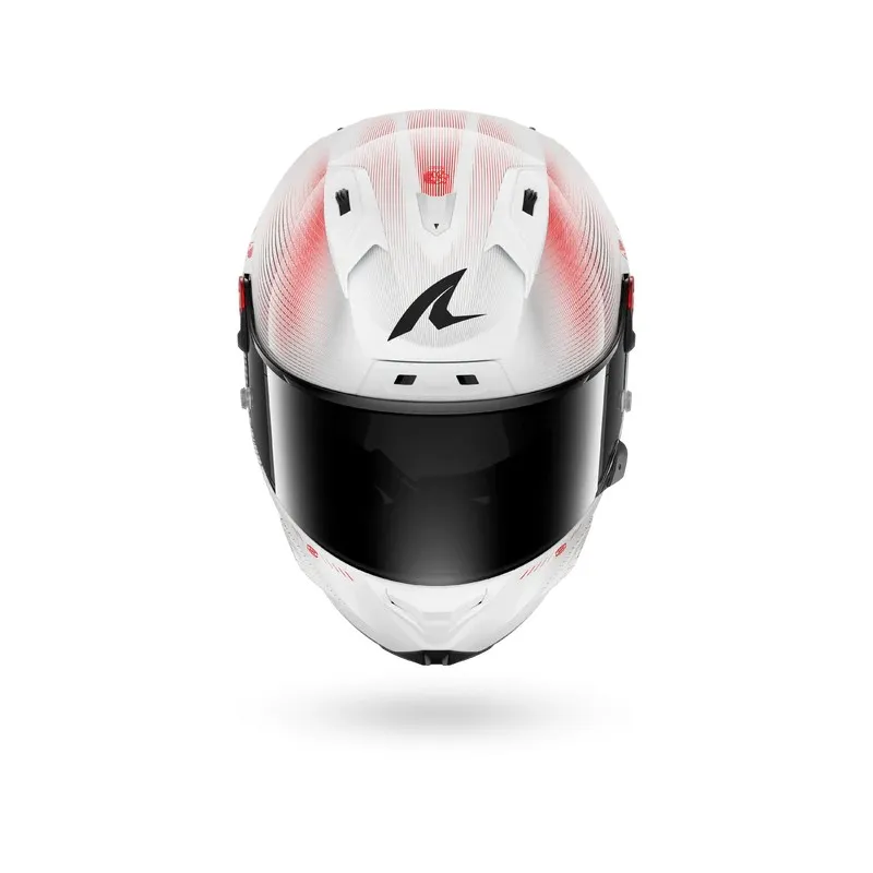 SHARK integral motorcycle helmet AERON SPEED-TECH carbon / white / red