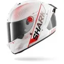 SHARK casque moto intégral AERON SPEED-TECH carbone / blanc / rouge