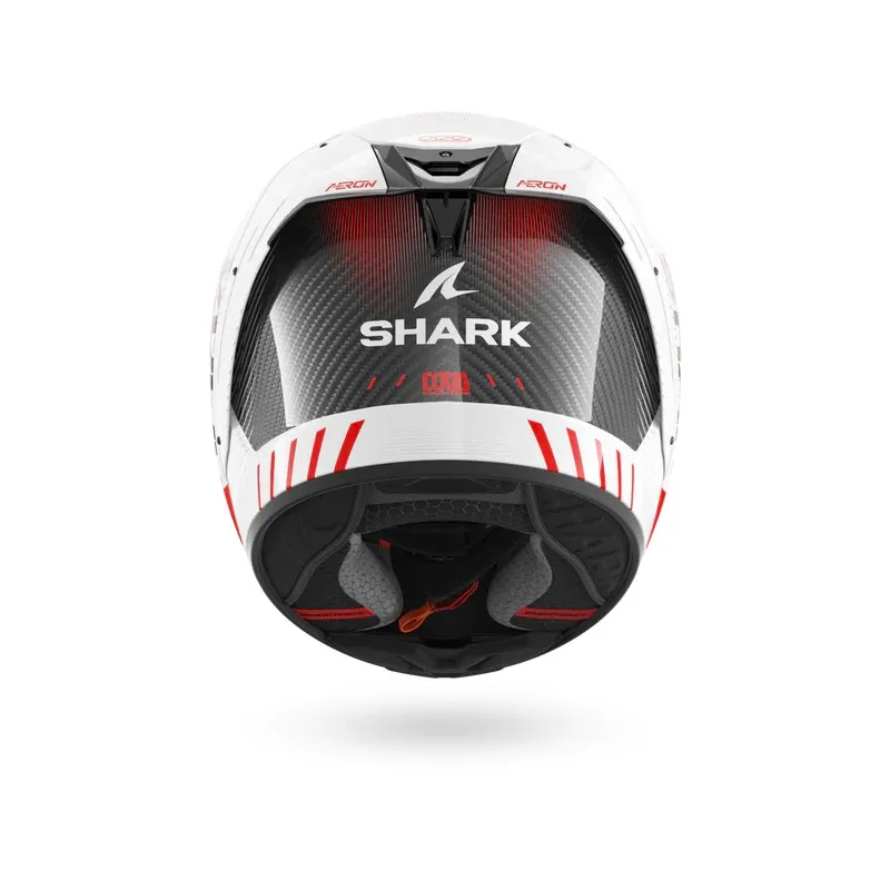 SHARK casque moto intégral AERON SPEED-TECH carbone / blanc / rouge
